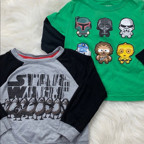 Other - Star Wars 4T Long Sleeve Graphic Tee Bundle
